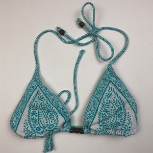Victoria’s Secret Bikini Top XS Paisley Turquoise